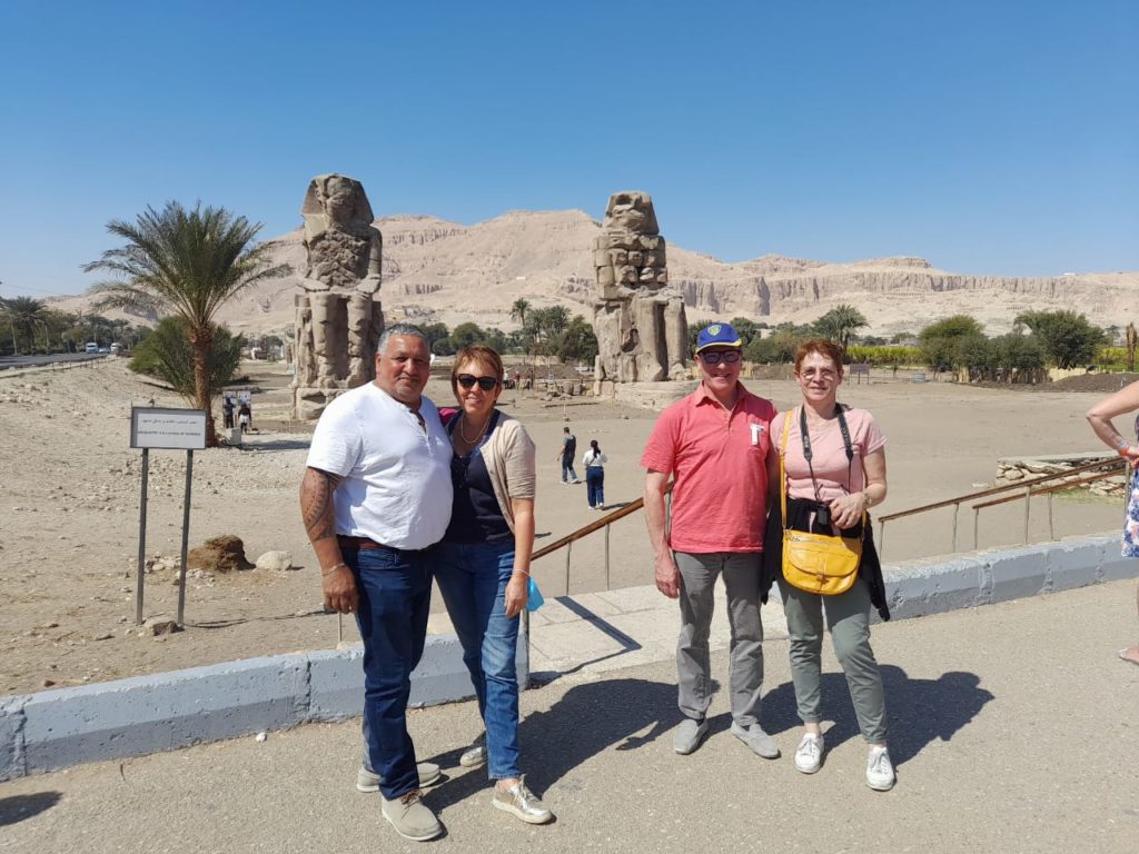 Bonjour à tous

Nous revenons de notre séjour en Egypte avec l’agence Terra Trip et c’était génial.
Ahmed, Ali nos guides sont trop sympas et ils maitrisent leur sujet; merci à vous car nous avons passé un agréable moment en votre compagnie.

Merci également à Amro qui est à notre écoute et assure aussi
Nous recommandons cette agence les yeux fermés car ils sont très professionnel

Un grand merci à toute l’équipe

Astrid, Ahmed, Thierry et Patricia
